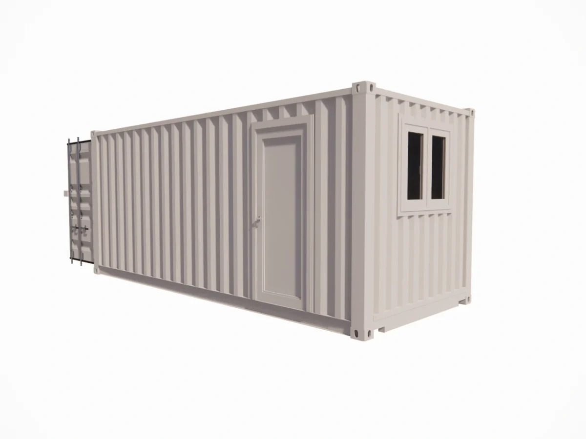 Bureau en container 20 pieds avec espace de stockage