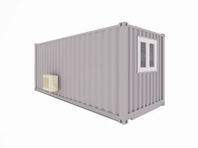 SALLE DE PAUSE AVEC KITCHENETTE 13 M² EN CONTAINER 20 PIEDS