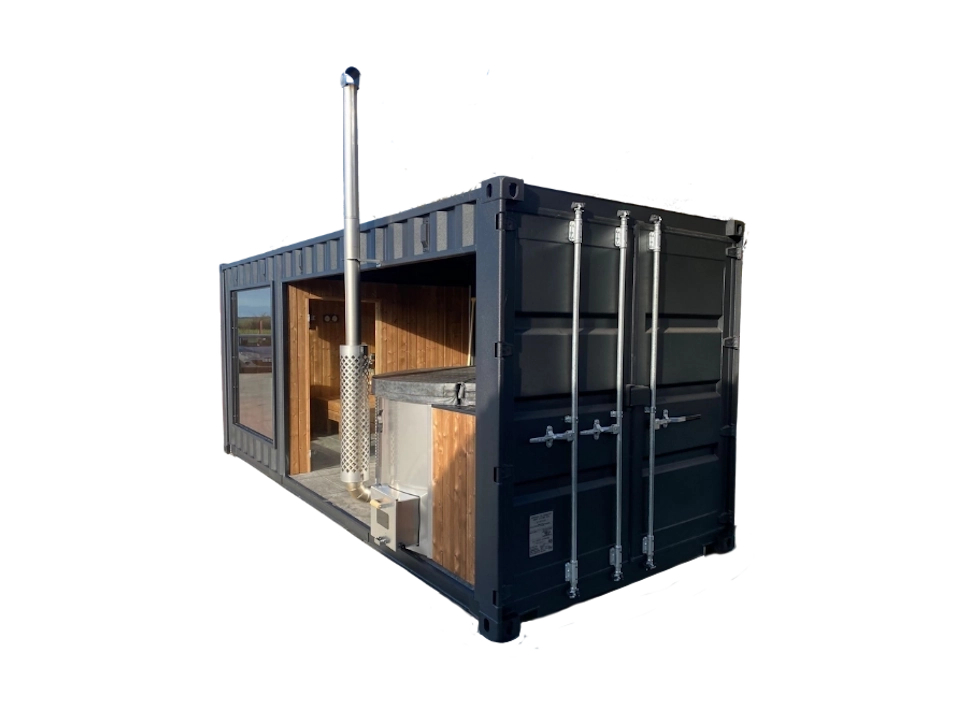 CONTAINER AMÉNAGÉ EN SPA 15 M² POUR 4 À 6 PERSONNES