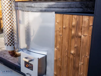 CONTAINER AMÉNAGÉ EN SPA 15 M² POUR 4 À 6 PERSONNES