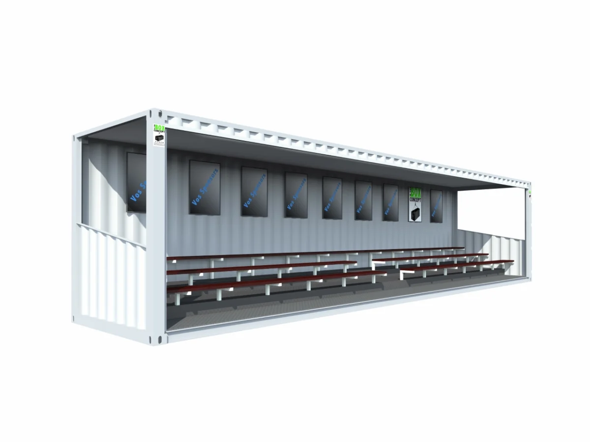 TRIBUNES 76 PLACES EN CONTAINER DE 40 PIEDS