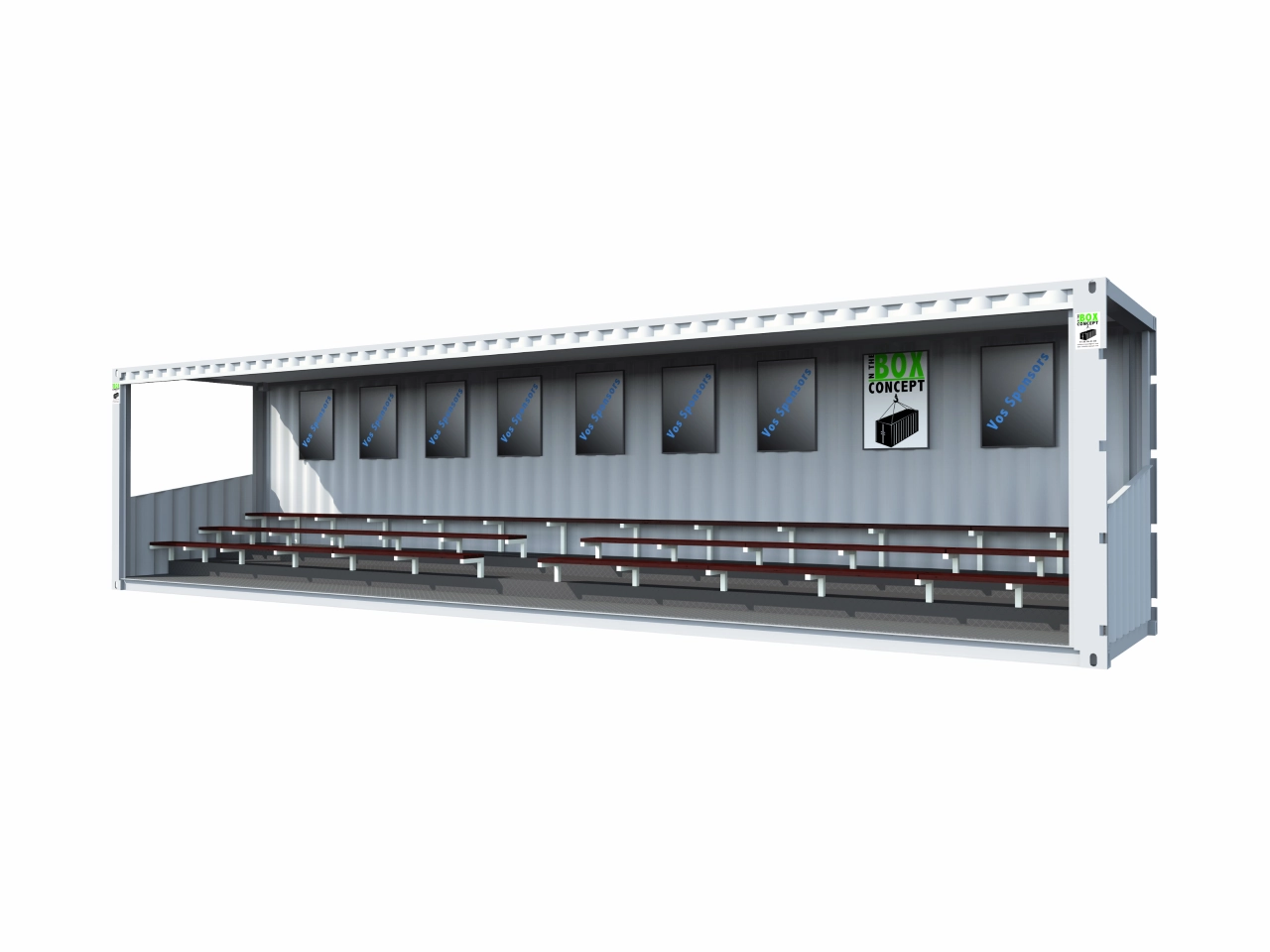 TRIBUNES 76 PLACES EN CONTAINER DE 40 PIEDS