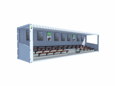 TRIBUNES 81 PLACES DONT 3 PLACES PMR EN CONTAINER DE 40 PIEDS