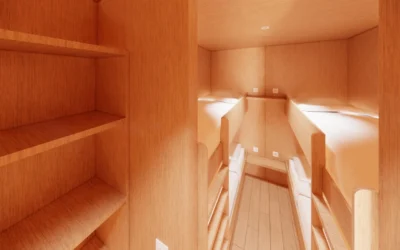 STUDIO CONTAINER ECOLOGIA 40 PIEDS 23 M² HABITABLES  2 CHAMBRES