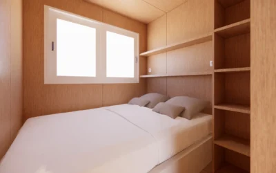 STUDIO CONTAINER ECOLOGIA 40 PIEDS 23 M² HABITABLES  2 CHAMBRES