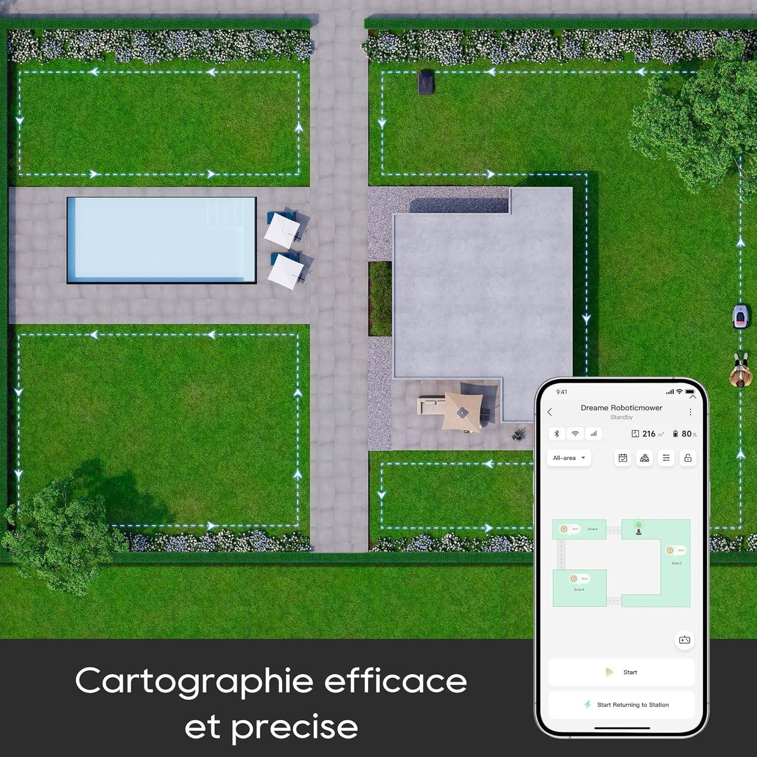 Tondeuse robot Dreame A1 Gris