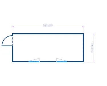 BUNGALOW BUREAU 11,9 M²  16 PIEDS