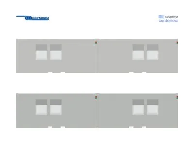 BUNGALOW BUREAU 29,4 M²  40 PIEDS