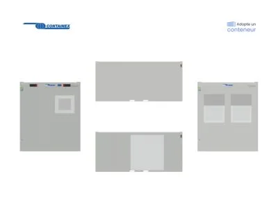 BUNGALOW BUREAU AVEC WC INTÉRIEUR 14,7 M²  20 PIEDS