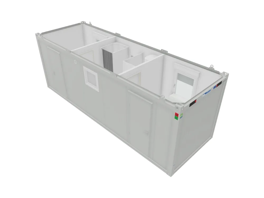 BUNGALOW DORTOIR 2 CHAMBRES AVEC SALLE DE BAIN 17,9 M²  24 PIEDS