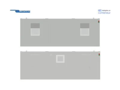 BUNGALOW DORTOIR 2 CHAMBRES AVEC SALLE DE BAIN 17,9 M²  24 PIEDS