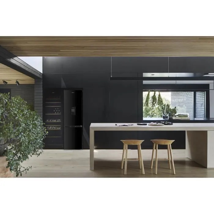 Réfrigérateur combiné GEDTECH - GCB262BL Black - capacité 262L - Classe E