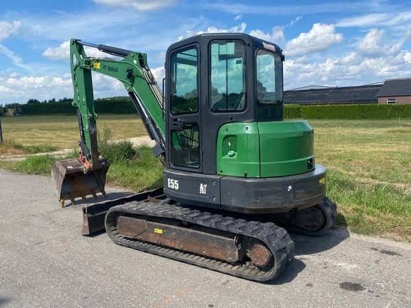 Bobcat E55, (2012), 4881 heures, 5.7T + 3 Godets – occasion
