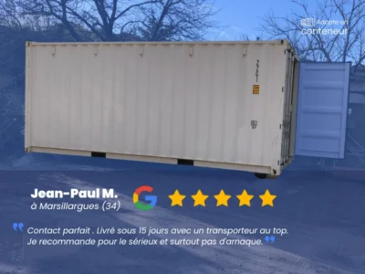 Container maritime 20 Pieds DRY PREMIER VOYAGE