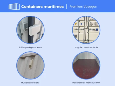 Container maritime 20 Pieds DRY PREMIER VOYAGE