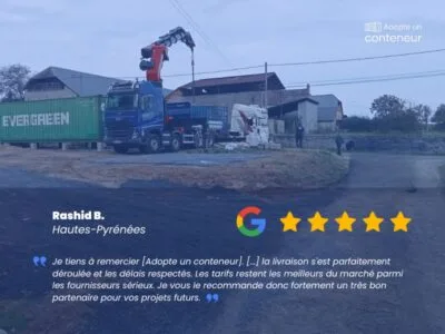 Container maritime 40 Pieds HIGH CUBE DERNIER VOYAGE