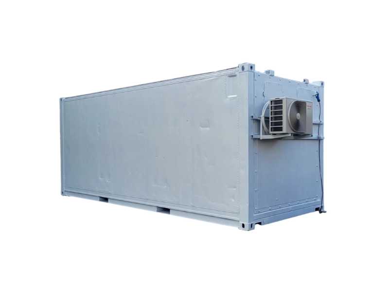 CONTAINER ISOTHERME 20 PIEDS AVEC PORTE DE SERVICE ET CLIMATISATION RÉVERSIBLE