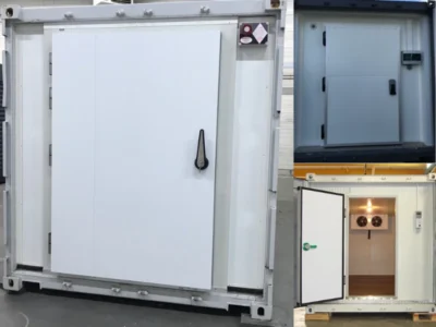 CONTAINER MARITIME FRIGORIFIQUE D’OCCASION AMÉNAGÉ EN CHAMBRE FROIDE