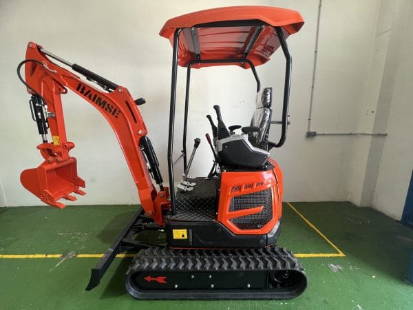 Mini Pelle Rotative BAIMSE 1800 kg, Moteur Kubota 3 Cylindres