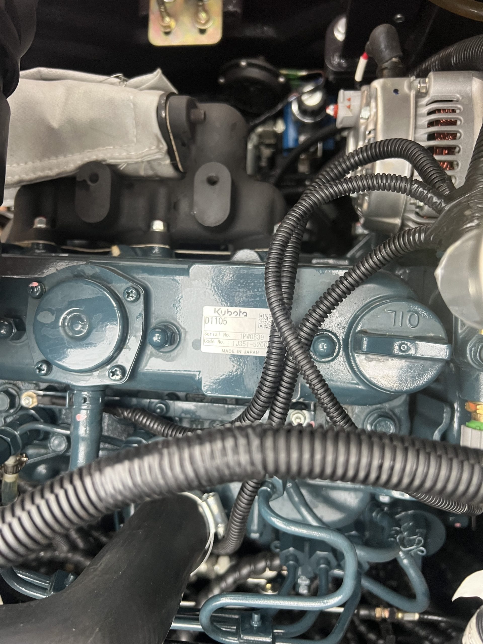 Mini Pelle Rotative Baimse 2500 kg, Moteur 3 Cylindres Kubota D1105